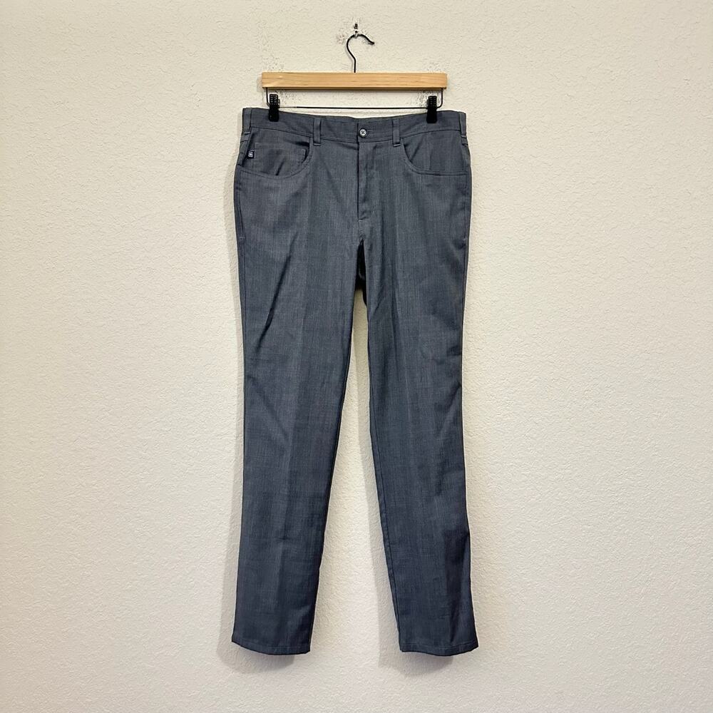 MIZZEN + MAIN 5-Pocket Pants Gray Slim Fit Helmsman Performance Golf